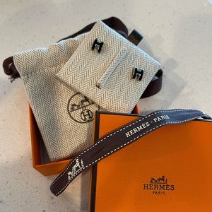 SOLD BNIB Hermès Mini Pop H Earrings